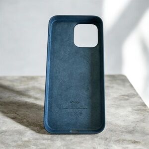 Apple Silicone Case with MagSafe for iPhone 15 Pro Max 6.7" Storm Blue Genuine